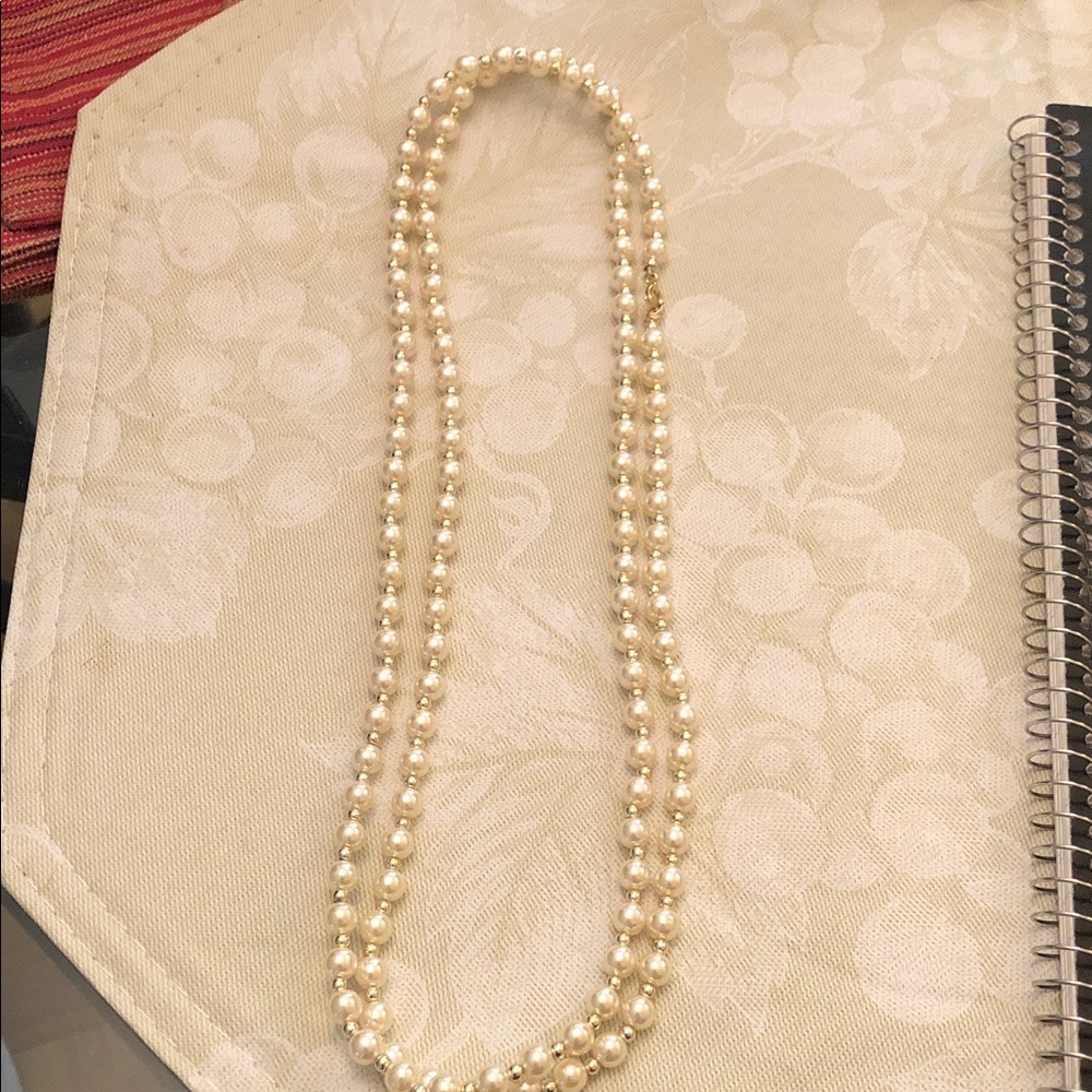 Classic Ivory Pearl Double-Strand Necklace